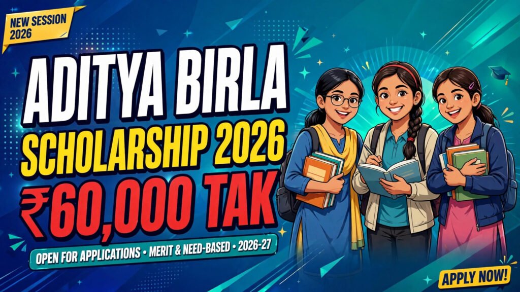 Aditya Birla Capital Scholarship 2026: छात्राओं को ₹60,000 तक, आवेदन की आखिरी तारीख 30 अक्टूबर