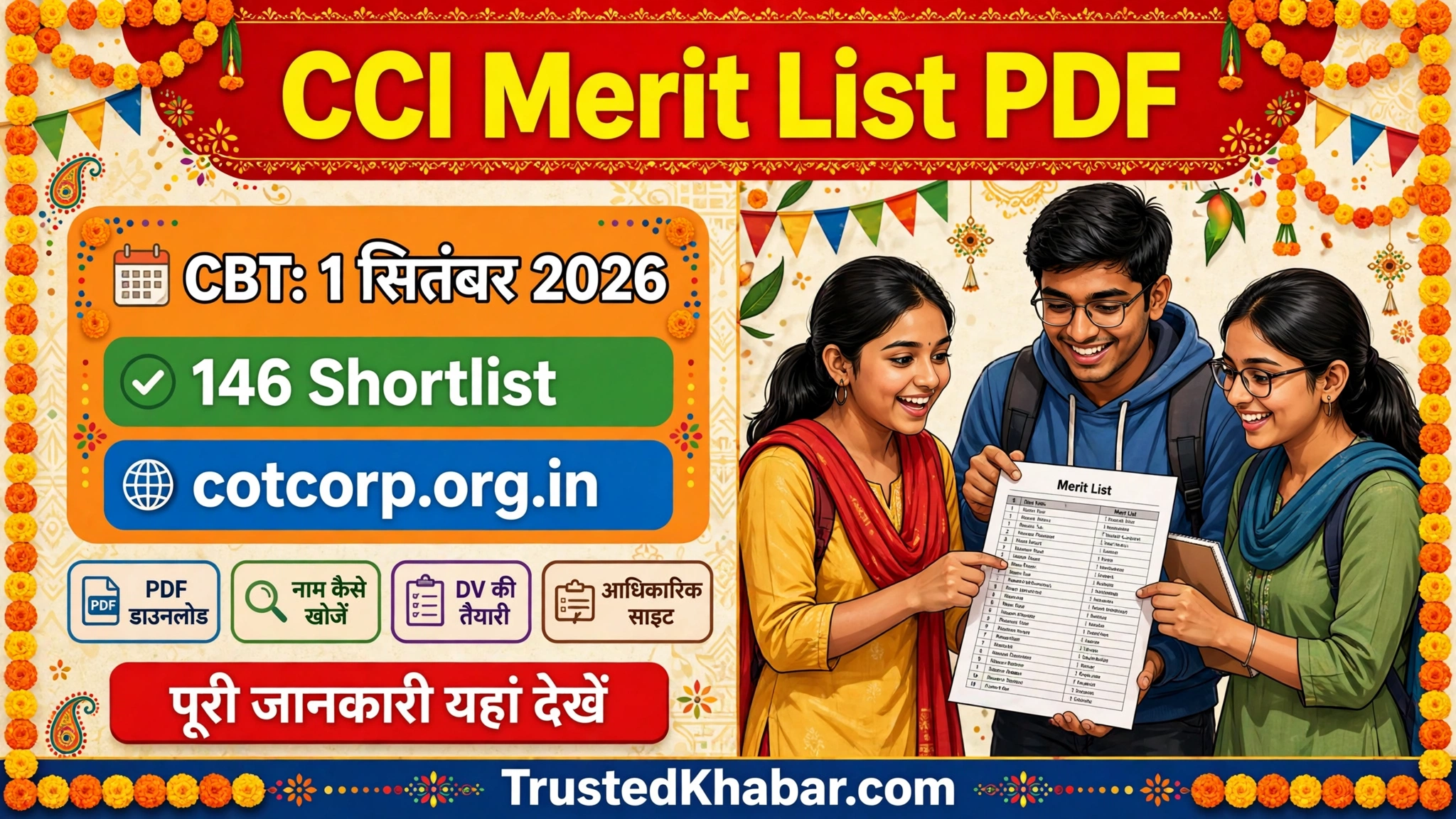 CCI Result 2026 Merit List