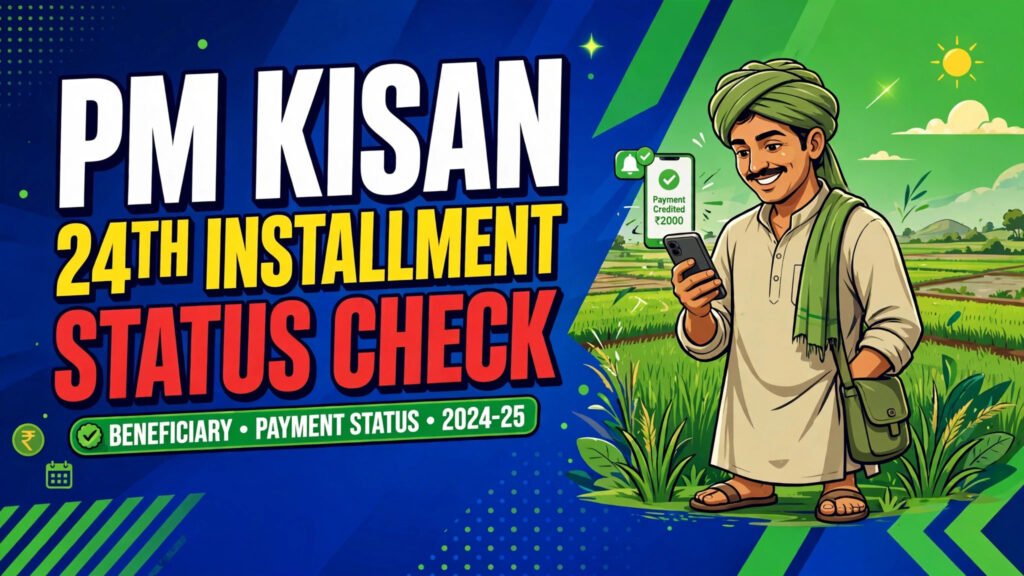 PM Kisan 24th Installment Payment Status: ₹2,000 की किस्त कब आएगी और Status कैसे Check करें
