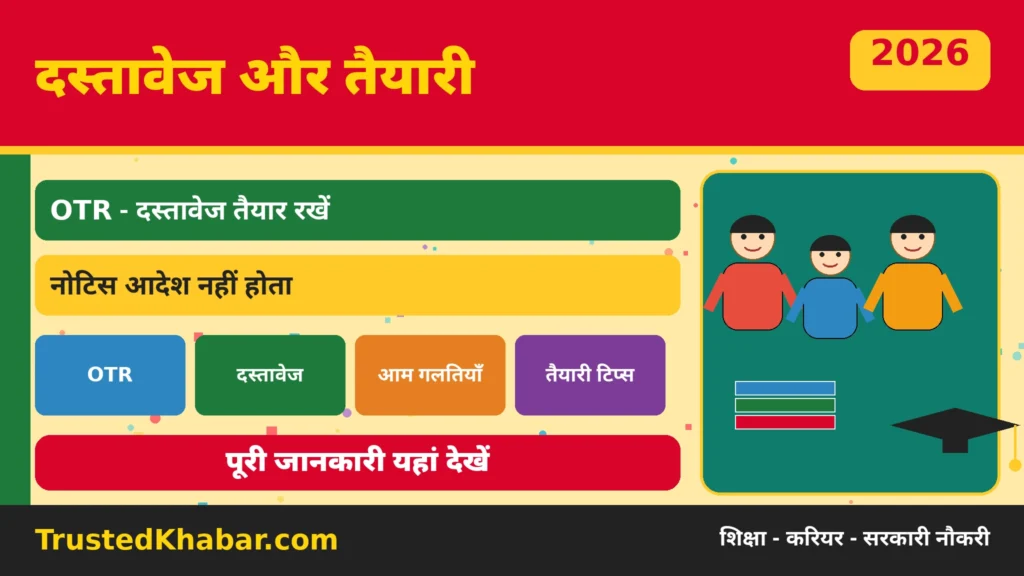 असिस्टेंट टीचर बनने के लिए दस्तावेज और आवेदन चेकलिस्ट